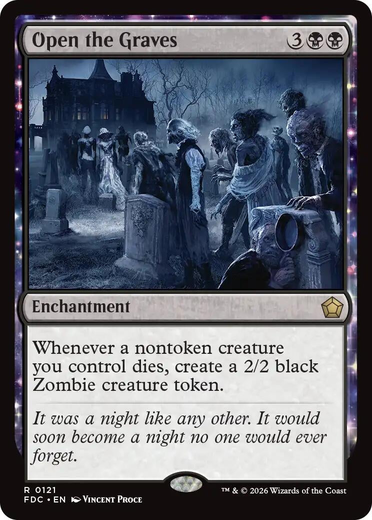Image for Open the Graves (121) (FDC) - Magic: The Gathering