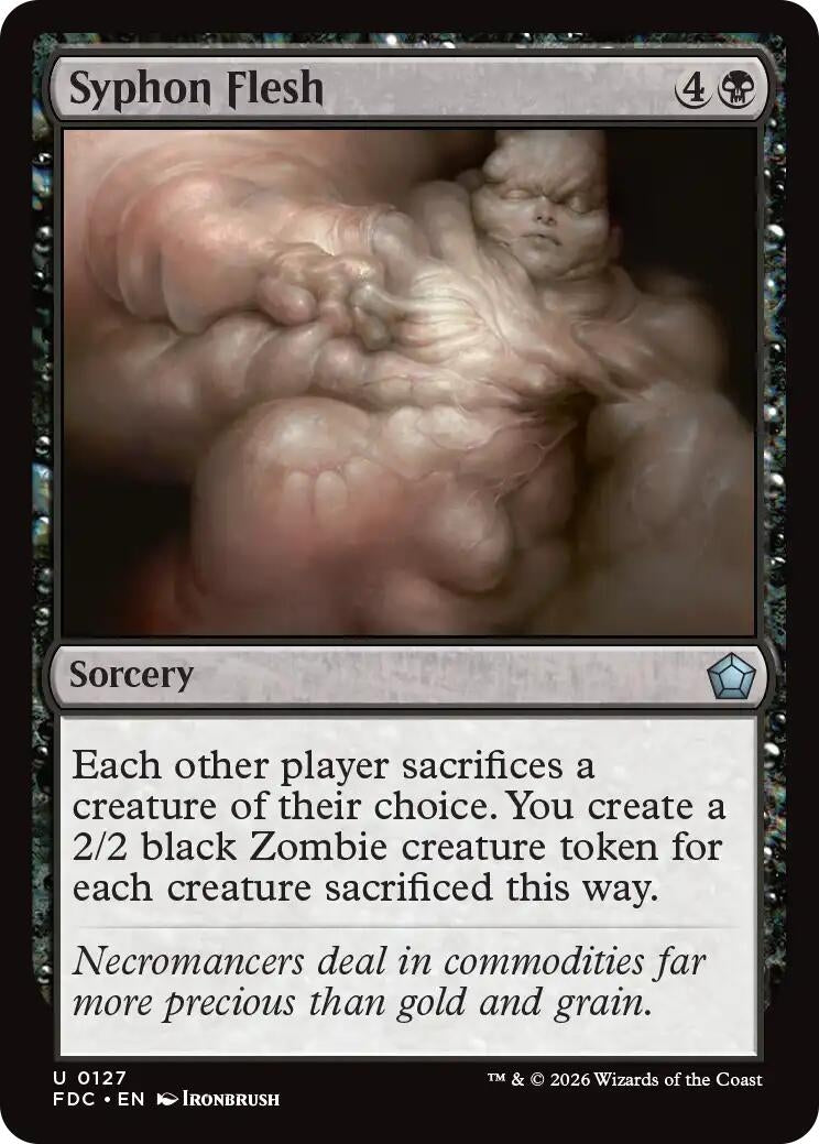 Image for Syphon Flesh (127) (FDC) - Magic: The Gathering