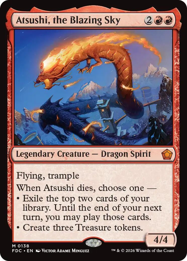 Image for Atsushi, the Blazing Sky (138) (FDC) - Magic: The Gathering