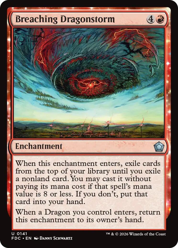 Image for Breaching Dragonstorm (141) (FDC) - Magic: The Gathering