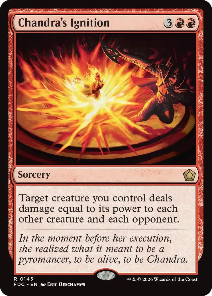 Image for Chandra's Ignition (145) (FDC) - Magic: The Gathering