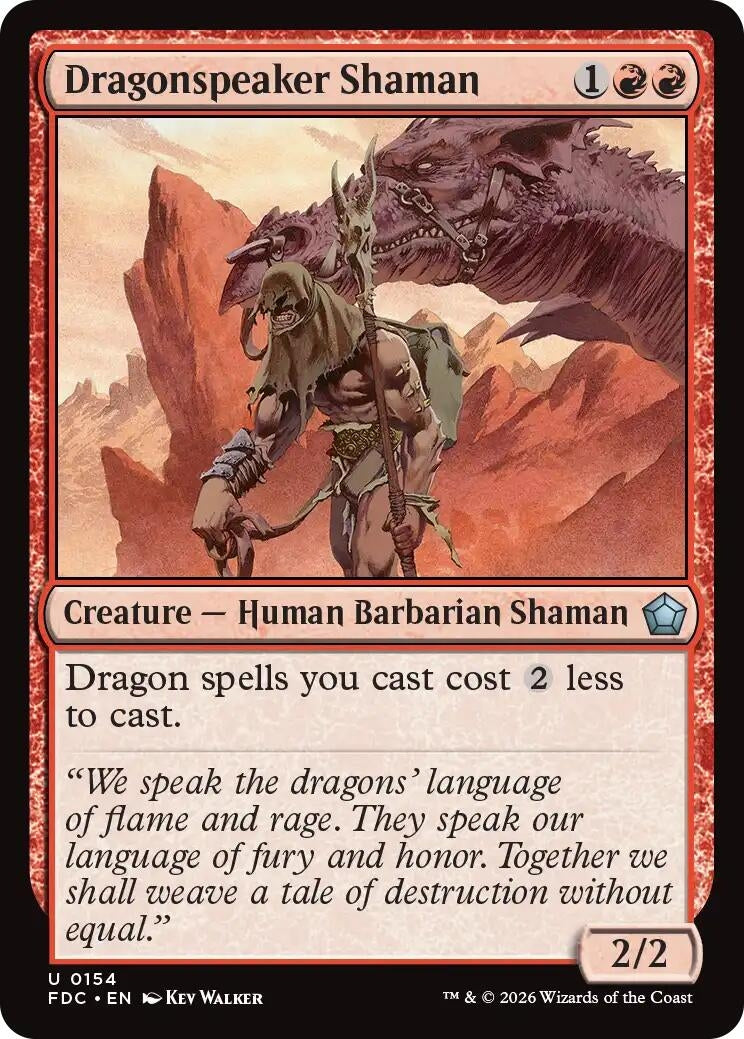 Image for Dragonspeaker Shaman (154) (FDC) - Magic: The Gathering