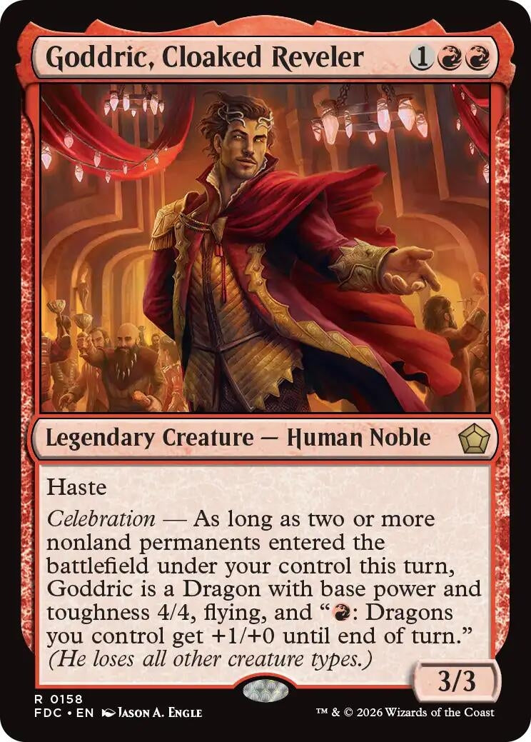 Image for Goddric, Cloaked Reveler (158) (FDC) - Magic: The Gathering