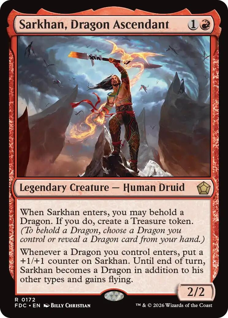 Image for Sarkhan, Dragon Ascendant (172) (FDC) - Magic: The Gathering