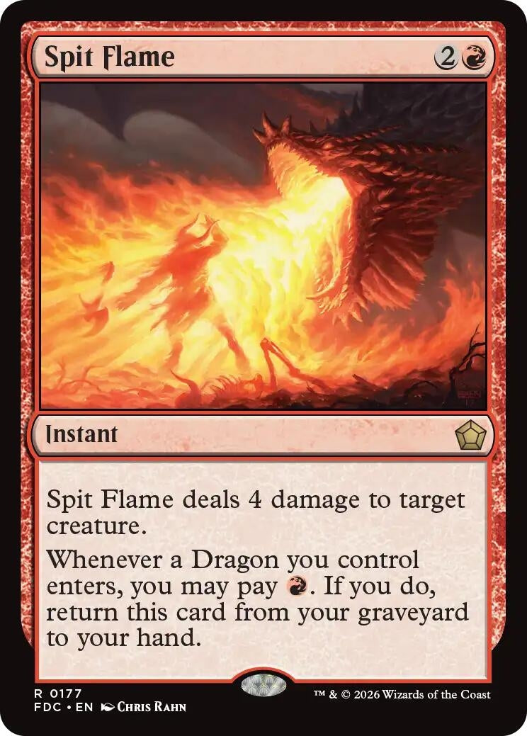 Image for Spit Flame (177) (FDC) - Magic: The Gathering