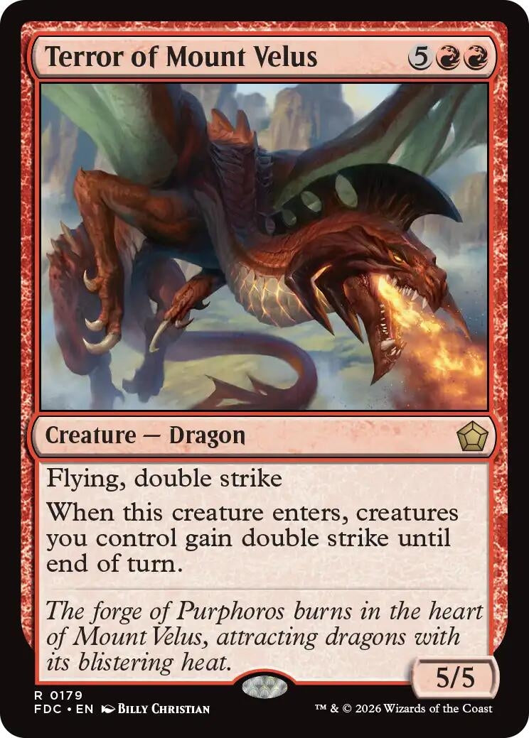 Image for Terror of Mount Velus (179) (FDC) - Magic: The Gathering