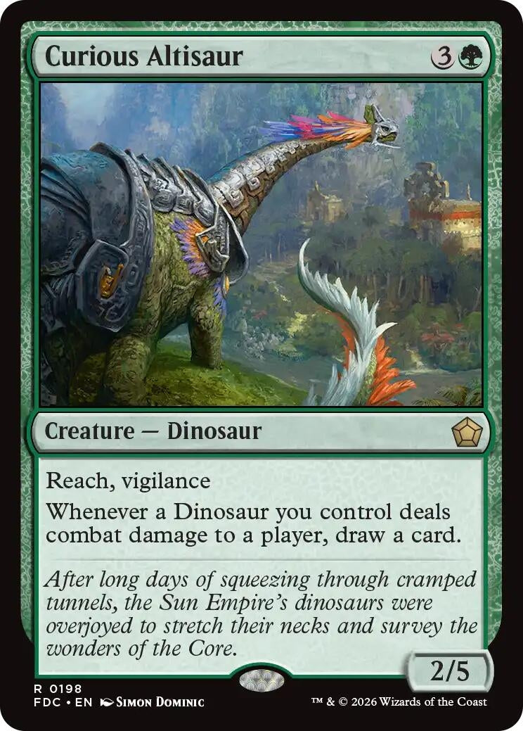 Image for Curious Altisaur (198) (FDC) - Magic: The Gathering