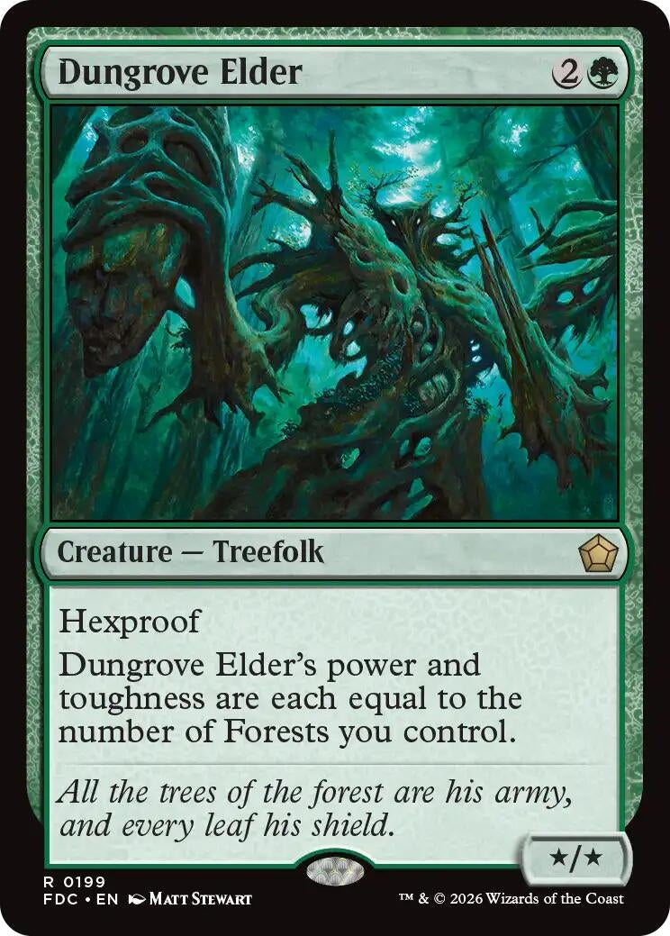 Image for Dungrove Elder (199) (FDC) - Magic: The Gathering