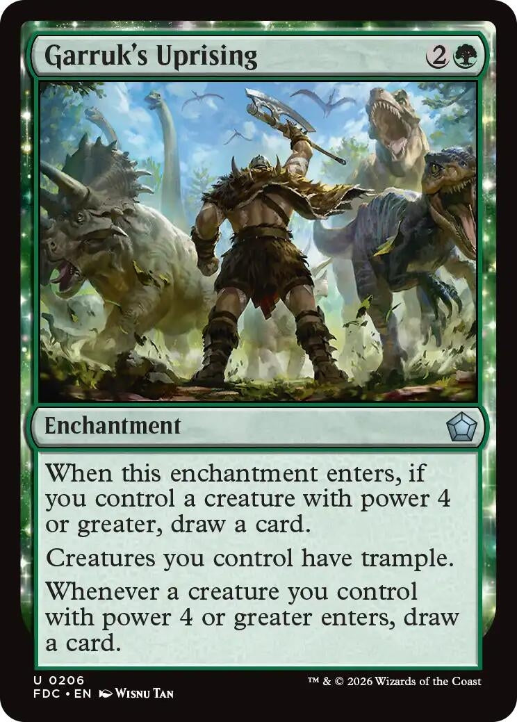 Image for Garruk's Uprising (206) (FDC) - Magic: The Gathering