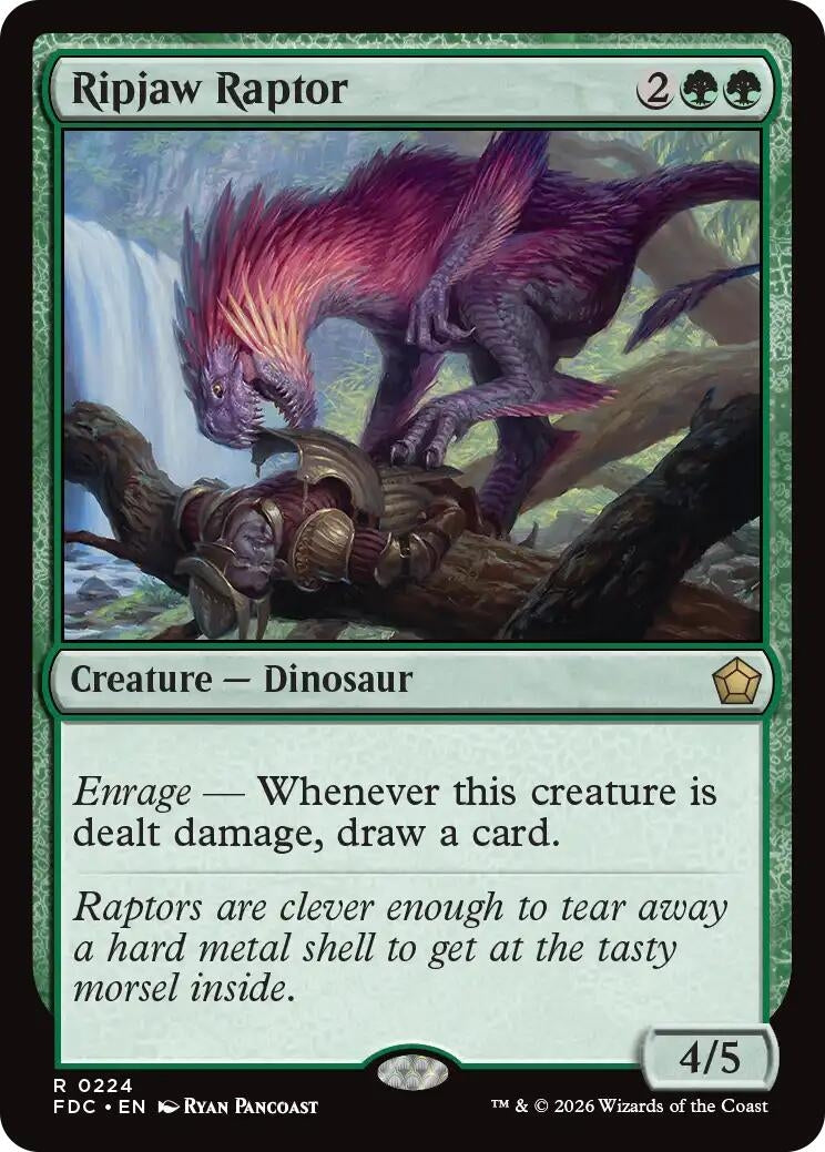 Image for Ripjaw Raptor (224) (FDC) - Magic: The Gathering
