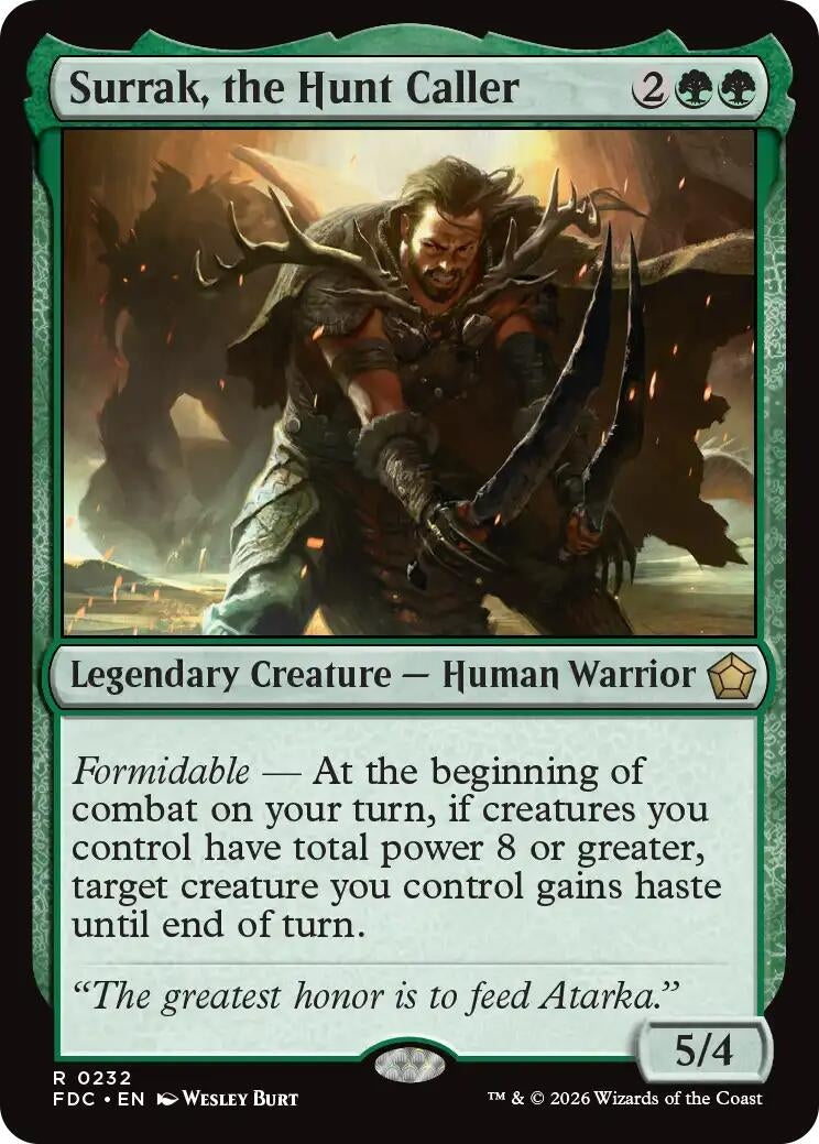 Image for Surrak, the Hunt Caller (232) (FDC) - Magic: The Gathering