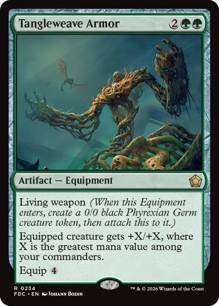 Image for Tangleweave Armor (234) (FDC) - Magic: The Gathering