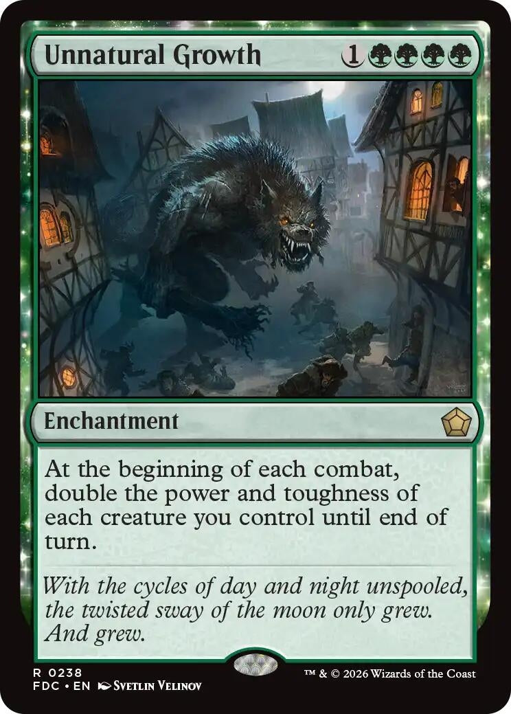 Image for Unnatural Growth (238) (FDC) - Magic: The Gathering