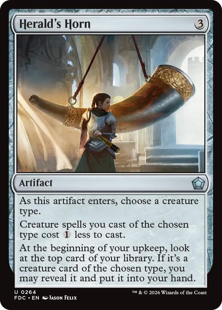 Image for Herald's Horn (264) (FDC) - Magic: The Gathering