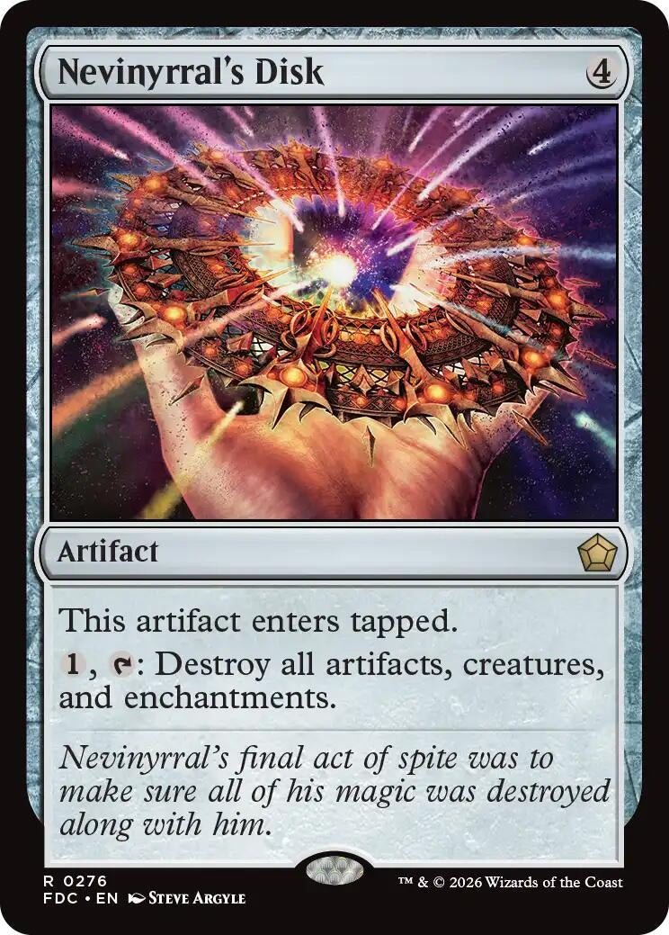 Image for Nevinyrral's Disk (276) (FDC) - Magic: The Gathering