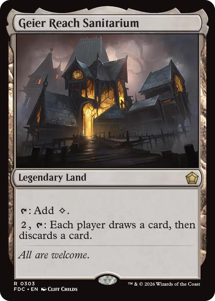 Image for Geier Reach Sanitarium (303) (FDC) - Magic: The Gathering