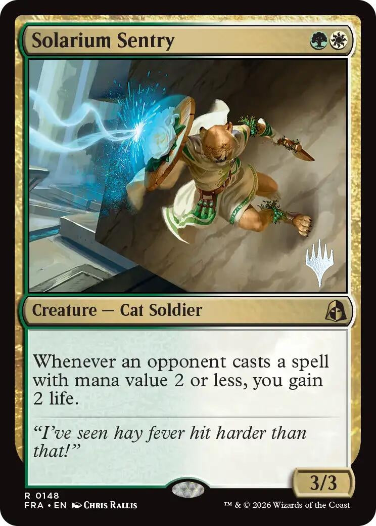 Image for Solarium Sentry (148) (PPFRA) - Magic: The Gathering