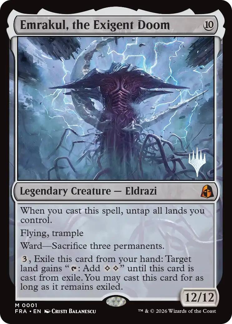 Image for Emrakul, the Exigent Doom (1) (PPFRA) - Magic: The Gathering