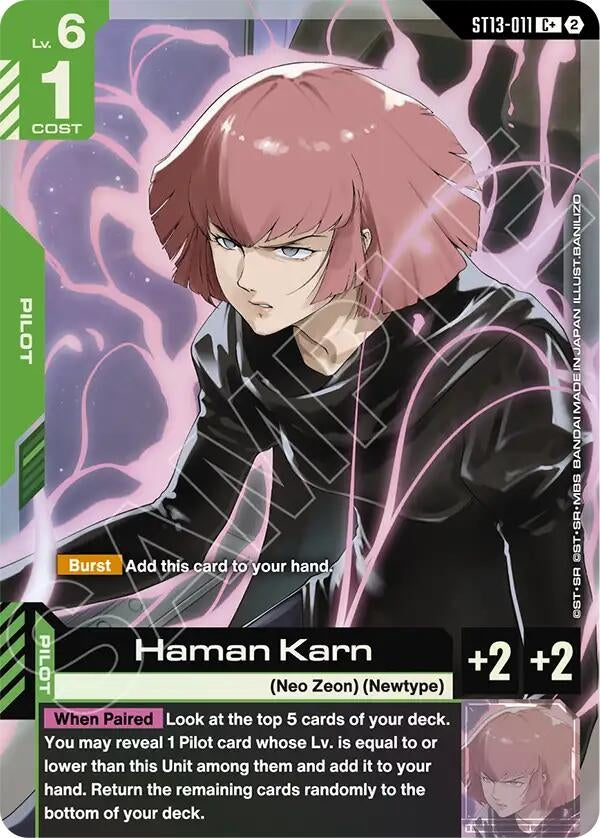 Image for Haman Karn (C+) (ST13-011) (ST13) - Gundam Card Game