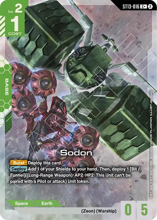 Image for Sodon (C+) (ST13-016) (ST13) - Gundam Card Game