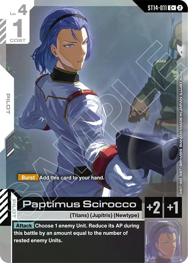 Image for Paptimus Scirocco (C+) (ST14-011) (ST14) - Gundam Card Game