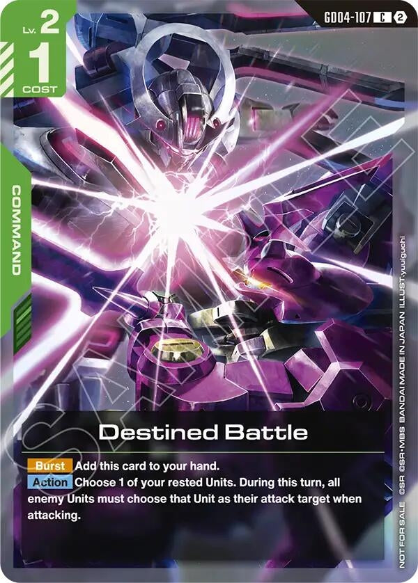Image for Destined Battle (Store Tournament Participation Pack 06) (GD04-107) (GCG-PR) - Gundam Card Game