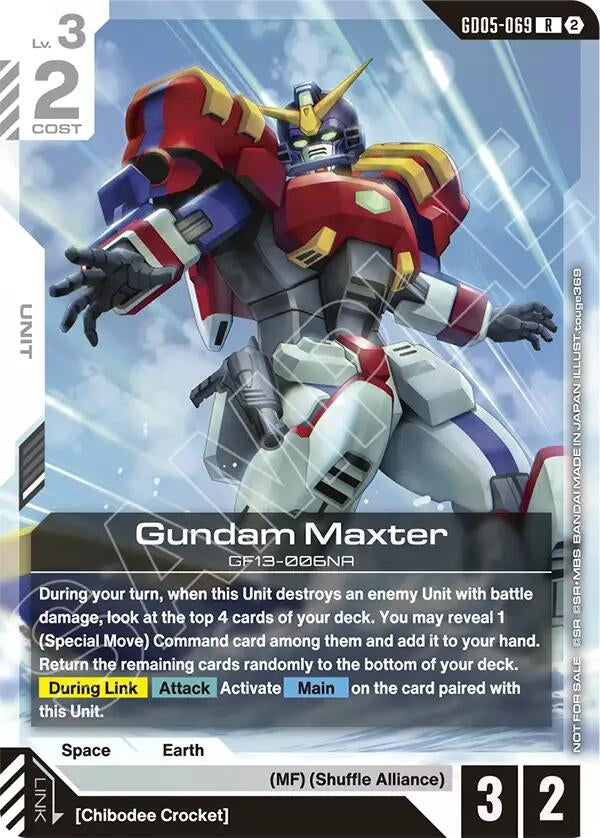 Image for Gundam Maxter (Store Tournament Participation Pack 06) (GD05-069) (GCG-PR) - Gundam Card Game