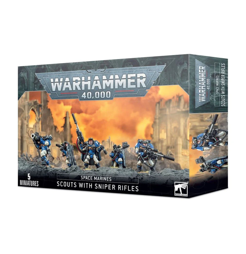 Warhammer 40,000 Space Marine Scouts with Sniper Rifles