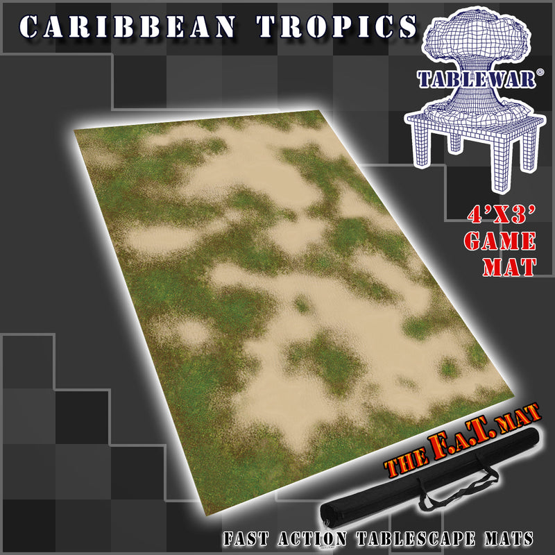 FAT Mat 4x3 'Caribbean Tropics' (land mass) (Copy)