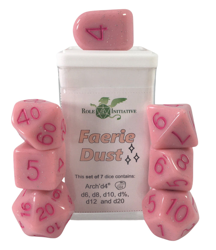 Role 4 Initiative Faerie Dust 7 Die Polyhedral Dice Set