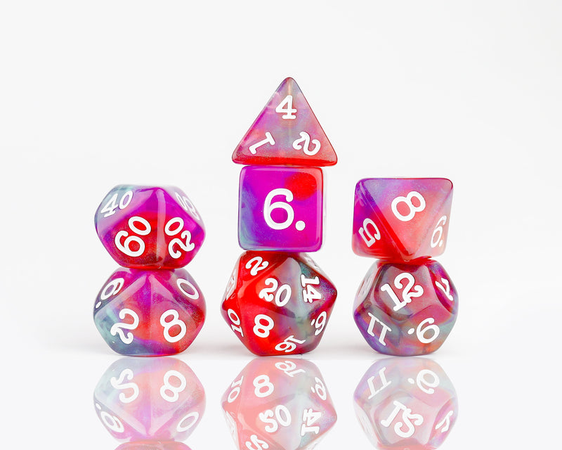 Sirius Dragonfruit Polyhedral Dice Set