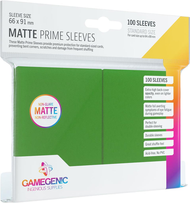 Gamegenic Matte Sleeves Standard Green