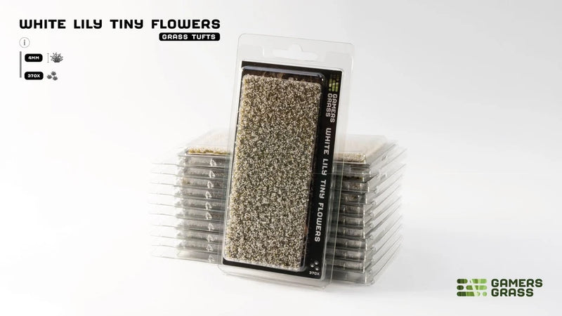 Gamers Grass Tufts: Flowers- White rose Flowers