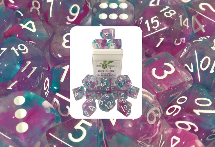Role 4 Initiative Diffusion Bardic Inspiration Polyhedral 15 Dice Set