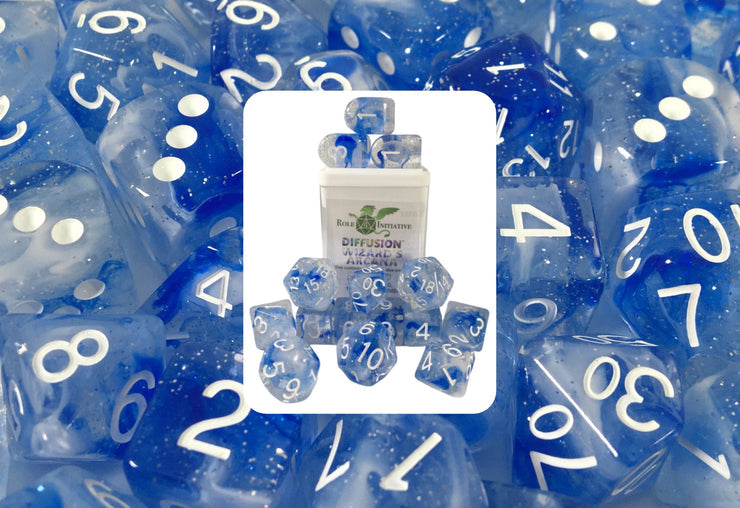 Role 4 Initiative Diffusion Wizards Arcana Polyhedral 15 Dice Set