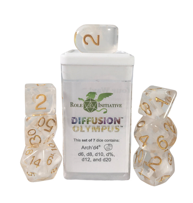Role 4 Initiative Diffusion Olympus Polyhedral Dice Set