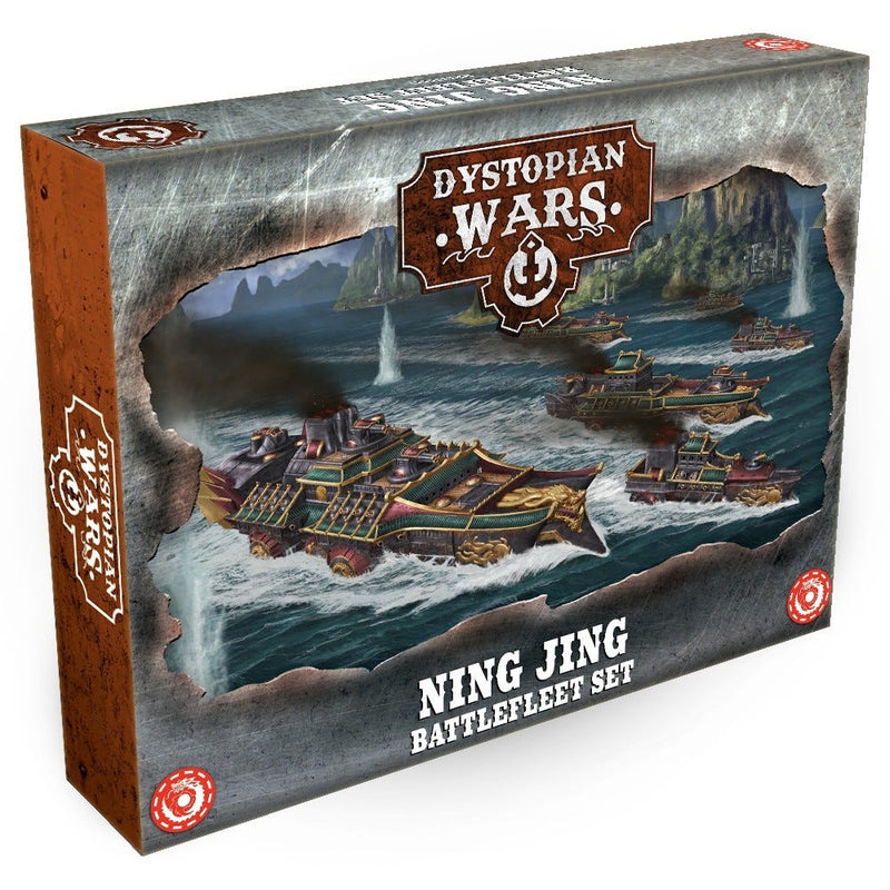 Dystopian Wars Ning Jing Battle Fleet Set