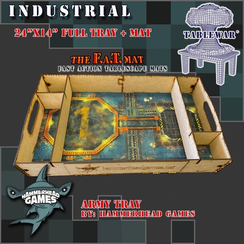 FAT Mat Full Army Tray 24X14 Industrial