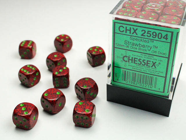 Chessex: 12mm Speckled Strawberry D6 Set