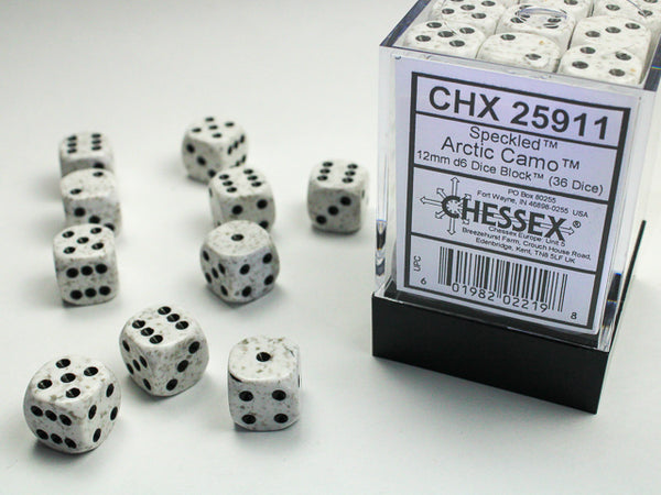Chessex: 12mm Speckled Artic Camo D6 Set