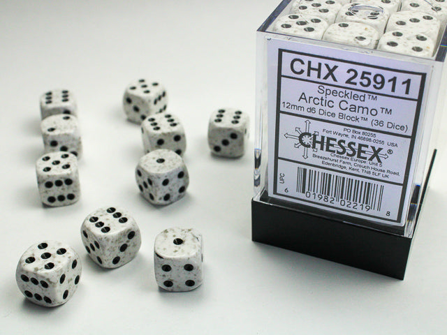 Chessex: 12mm Speckled Artic Camo D6 Set