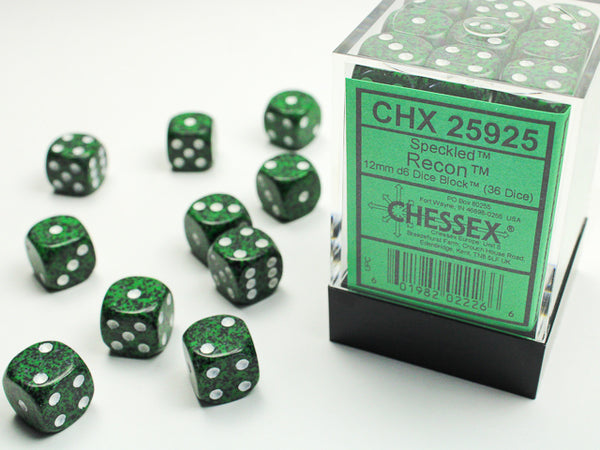 Chessex: 12mm Speckled Recon D6 Set