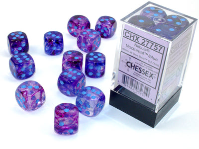 Chessex: 16mm Nebula Nocturnal/Blue D6 Set