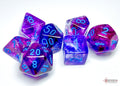 Chessex: Nebula Polyhedral Nocturnal/Blue Luminary 7-Die Set