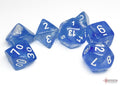 Chessex Dice Borealis Sky Blue/White Polyhedral 7-Die Set