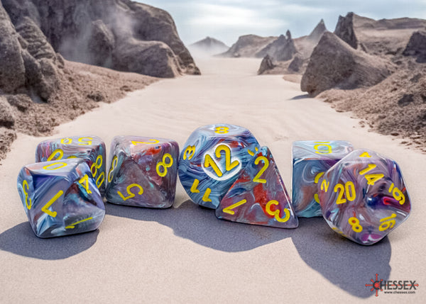 Mega-hedral 7-Die set: Festive Mosaic/Yellow
