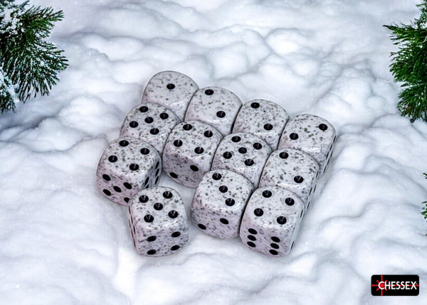 Chessex: 16mm Speckled Artic Camo D6 Set