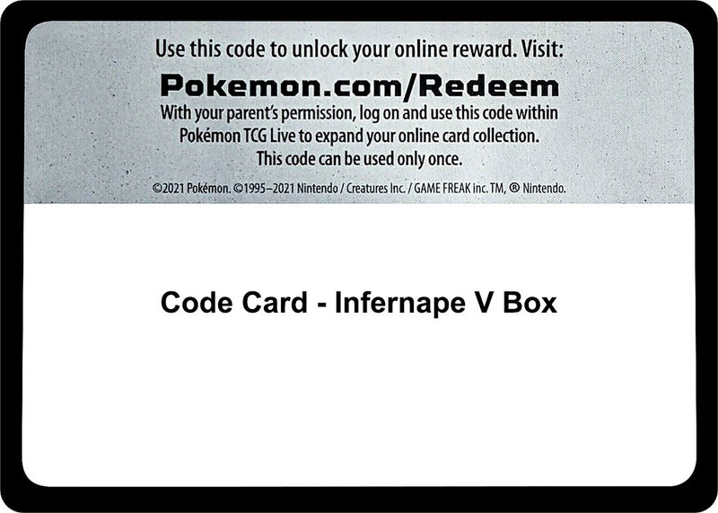 Image for Code Card - Infernape V Box - Pokemon