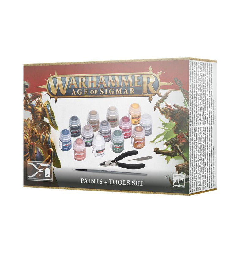 Warhammer Age of Sigmar  Paints + Tools Set