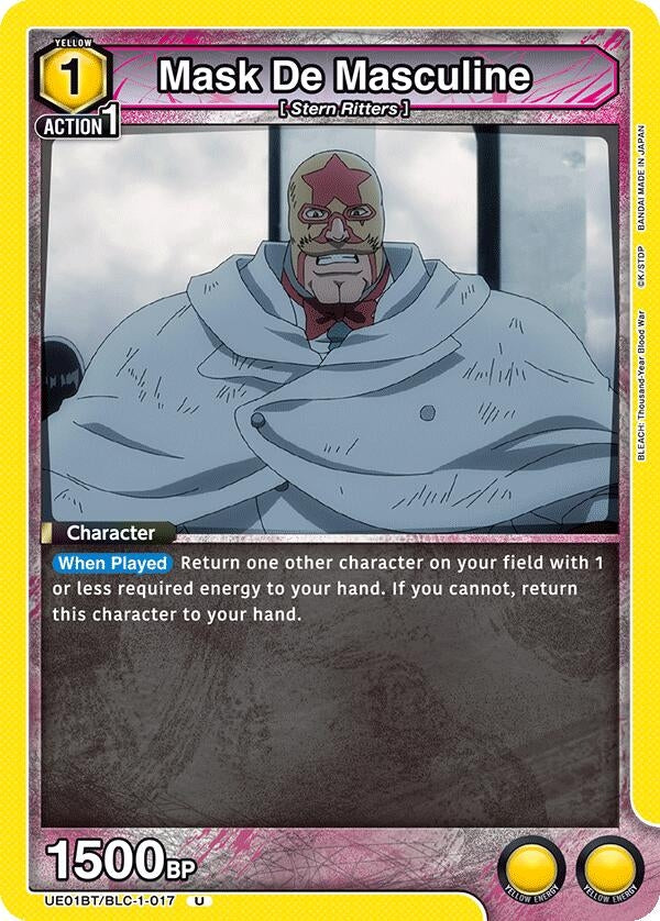 Image for Mask De Masculine (UE01BT/BLC-1-017) [UE01BT: BLEACH: Thousand-Year Blood War] - Union Arena